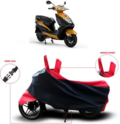 Shelterhub Enterprises Two Wheeler Cover for Honda(Black, Red)