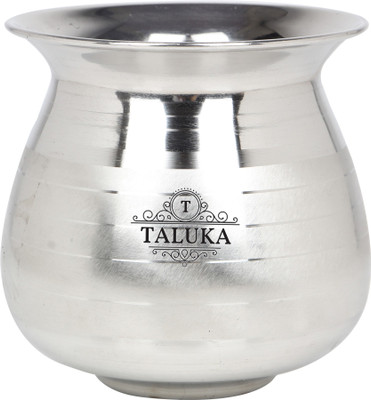 

Taluka (5.4" x 5.6" Inches) Stainless Steel Lota Water Drinking Purposes Steel Pot Capacity :- 1000 ML Weight :- 350 Grams Stainless Steel Kalash(Height: 5.6 inch, Steel)