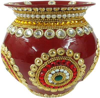

Suman Creations Copper Kalash(Height: 14.5 inch, Red)