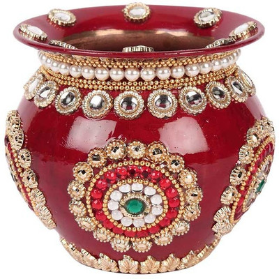 

Suman Creations Copper Kalash(Height: 12 inch, Red)
