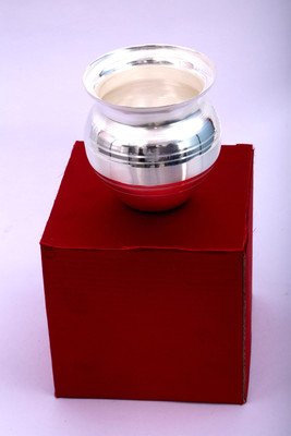 

Ojas Silver Plated Kalash(Height: 3 inch, Silver)