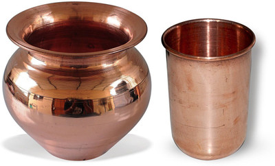 

Frabjous Copper Kalash(Height: 4.2 inch, Brown)