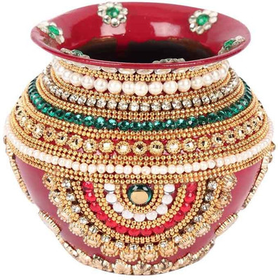 

Suman Creations Copper Kalash(Height: 12 inch, Red)