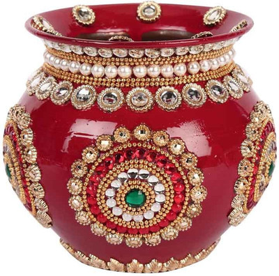 

Suman Creations Copper Kalash(Height: 14 inch, Red)