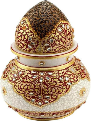 

Purpledip Marble Kalash(Height: 6 inch, Multicolor)