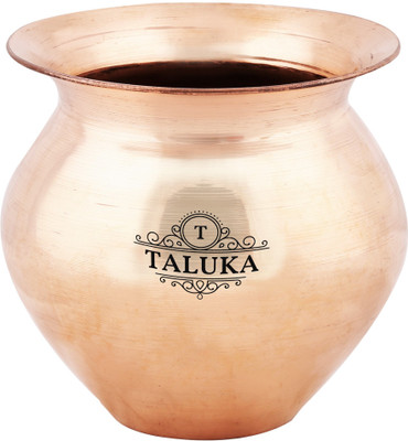 

Taluka (4.4" x 4.4" inches) Pure Copper Lota Pot For Surya Namskar Temple Marriage Copper Kalash(Height: 4.4 inch, Brown)