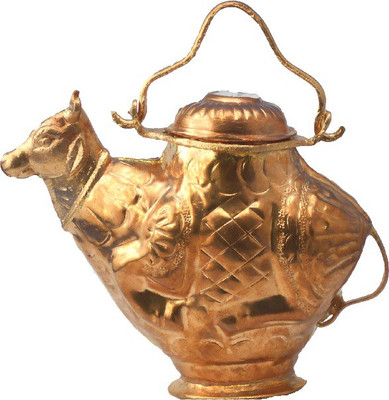 

Divine Temples Gow Mukhi Copper Kalash(Height: 5.5 inch, Brown)