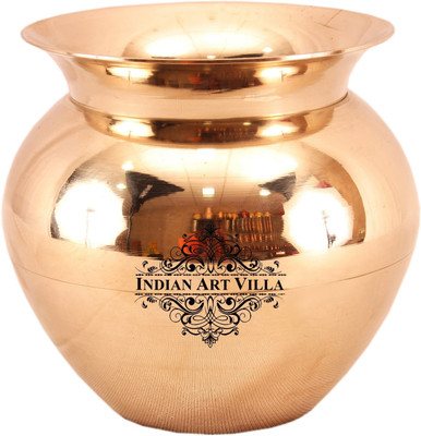 

IndianArtVilla Lota Bronze Kalash(Height: 4.2 inch, Gold)