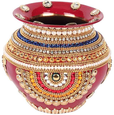 

Suman Creations Copper Kalash(Height: 14 inch, Red)