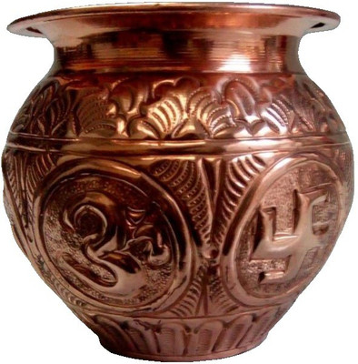

Tarun Traders Naxi Pooja Lota 800 ml Copper Kalash(Height: 4 inches, Brown)