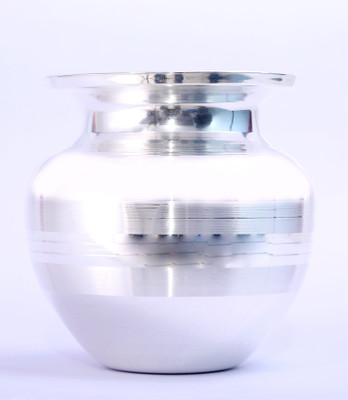 

Ojas Silver Plated Kalash(Height: 5 inch, Silver)