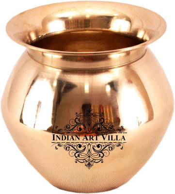 

IndianArtVilla Lota Bronze Kalash(Height: 3.75 inch, Gold)