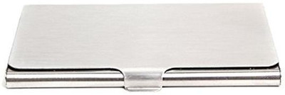 Veluce Unisex Steel ATM/Visiting/credit Card Holder, Business Card Case Holder 10 Card Holder(Set of 1, Silver)