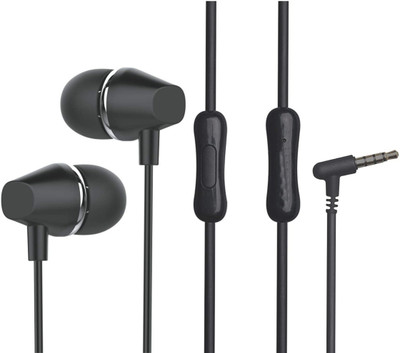 Meyaar MuLuv Earbuds with Pure HD Sound Super Heavy BASS Earphones Wired Headset(Black, In the Ear)