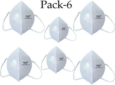 Oricum C295-1005 Non woven White Mouth Nose Cover Anti-pollution ,Washable ,Smoke allergy Mask (Pack of 6) sku1005-c295 non woven-(Pack of 6)  (White, Free Size, Pack of 6)