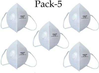 Oricum C295-1005 Non woven White Mouth Nose Cover Anti-pollution ,Washable ,Smoke allergy Mask (Pack of 5) sku1005-c295 non woven-(Pack of 5)  (White, Free Size, Pack of 5)