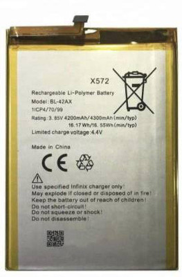 Lapvious Mobile Battery For  Infinix Note 4 X572 BL-42AX - 4300mAh Infinix Note 4 X572 BL-42AX - 4300mAh