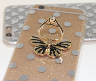 befunky 3D Butterfly Luxury Universal Holder Stand with Ring Finger Grip for Mobile Tablet Mobile Holder