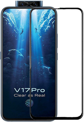 HOBBYTRONICS Edge To Edge Tempered Glass for Vivo V17 Pro(Pack of 1)