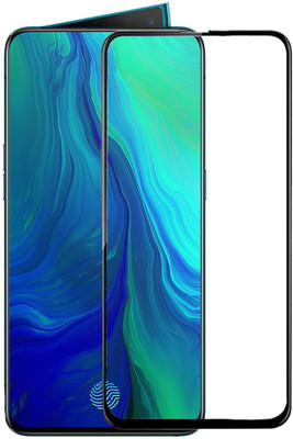HOBBYTRONICS Edge To Edge Tempered Glass for Oppo Reno(Pack of 1)