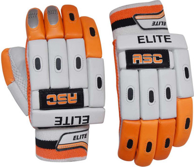 ASC Elite Batting Gloves (Youth) (Age- 11 to 16 years) Batting Gloves(Orange, White)