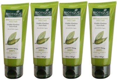 BIOTIQUE 4 BIO MORNING NECTOR VISIBLE FLAWLESS FACE PACK (100gm)(100 g)