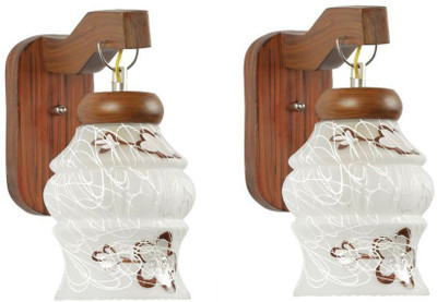 Somil Uplight Wall Lamp Without Bulb(Pack of 2)