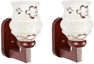 Somil Wallchiere Wall Lamp Without Bulb(Pack of 2)