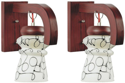 Somil Wallchiere Wall Lamp Without Bulb(Pack of 2)