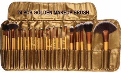 Bestop Professional Makeup Brush Set 24 Pcs, Makeup Brushes for Women & Girls, Eyeliner, Eye Shadow, Eye Brow, Foundation, Powder Liquid Cream Blending Brush, Premium Wooden Handles with Pouch Case(Pack of 24)