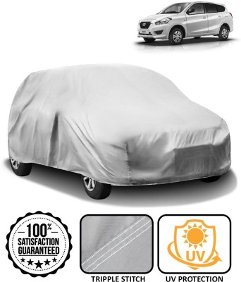 AutoRetail Car Cover For Datsun Go+ (Without Mirror Pockets)(Silver)