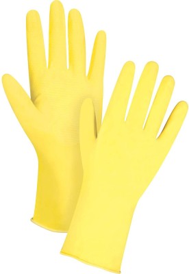 Uncle Paddy's Rubber Hand Gloves Reusable Washing Cleaning Kitchen Garden (1 Pairs} Wet and Dry Glove Set(Medium Pack of 2)