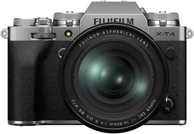 Fujifilm X Series X-T4 Mirrorless Camera Body with XF 16-80mm Lens(Silver)