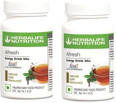 HERBALIFE Afresh Energy Drink Mix Energy Drink(2x50 g, Tulsi Flavor Flavored)