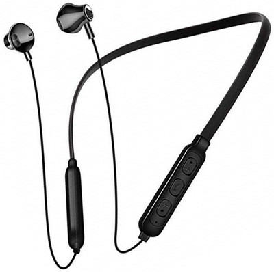 FD1 S_S Wireless Sports earphone Neckband Bluetooth Bluetooth Headset(Black, In the Ear)