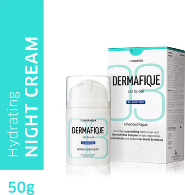 Dermafique Advanced Repair Night Cream with Niacinamide & Vitamin E, Moisturizer for Face(50 g)