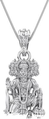 Sterling Silver (92.5% purity) Panchmukhi Hanuman Pendant for Men Pure Silver Locket for Good Health &amp; Wealth,Gift for Friends Sterling Silver Pendant