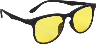 KiwiCaves Rectangular Sunglasses(For Men & Women, Yellow)