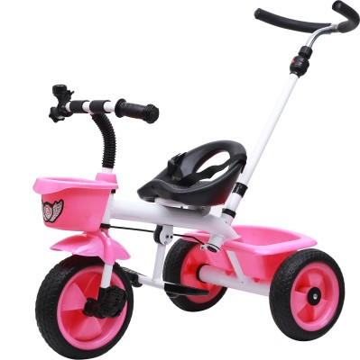 LOVE BABY Tricycle with Parental Smart Plug and Play Tricycle for Kids|Boys|Girls of 1.5 Years to 5 Years LB525 Tricycle(Black)