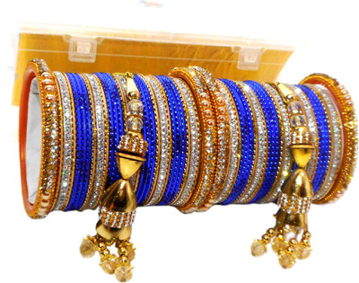 PRETTY GEMS Metal Zircon Bangle Set(Pack of 58)