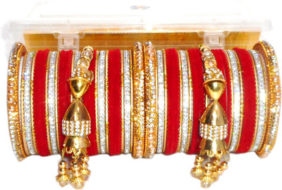 PRETTY GEMS Metal Bangle Set(Pack of 58)
