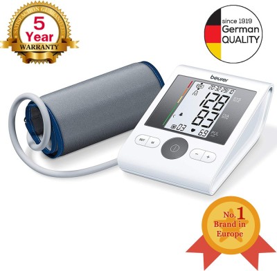 Beurer Blood Pressure BM28 AUTOMATIC UPPER ARM WITH FREE ADAPTER & 5 YEARS WARRANTY Bp Monitor  (White)