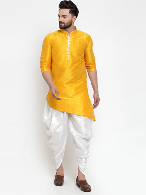 SAIFOO Men Kurta Dhoti Pant Set