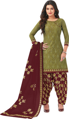 amitrade Cotton Printed Kurta & Patiyala Material