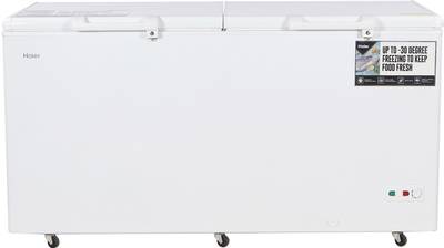 Haier 429 L Double Door Standard Deep Freezer  (White, HCC-460HC)