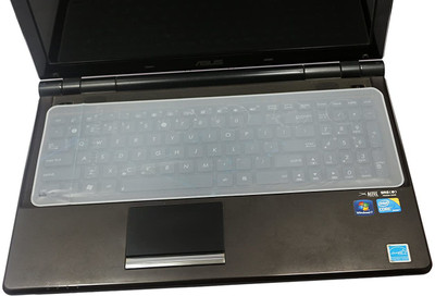 KEYUR Universal Silicone Keyboard Protector Skin for 15.6-inch Laptop laptop Keyboard Skin(Transparent)