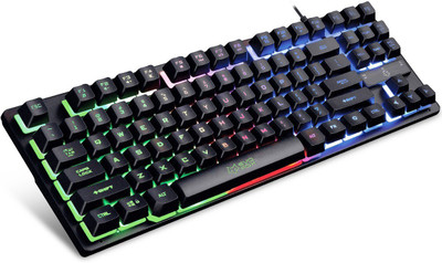 Amkette EvoFox Fireblade LED Backlit Wired USB Gaming Keyboard(Black)