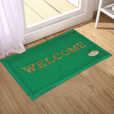 DEHATI STORE Polyester Door Mat(Blue, Free)