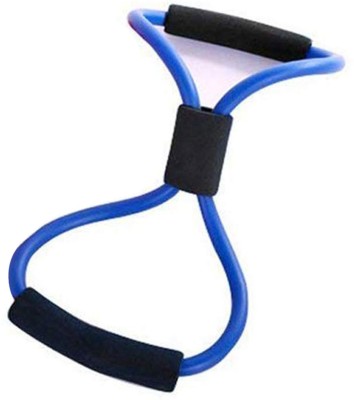Strauss Soft Yoga Chest Expander Resistance Tube  (Blue, Black)