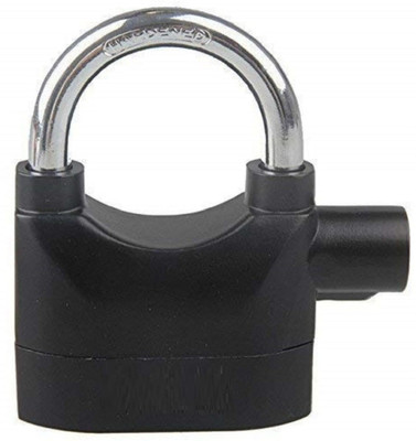 boxerdoll Anti Theft System Security Pad Lock with Burglar Smart Alarm Siren Motion Sensor Secure for Home Door gate Cycle Shop Bike Office Shutter (Black) Safety Lock(Black)